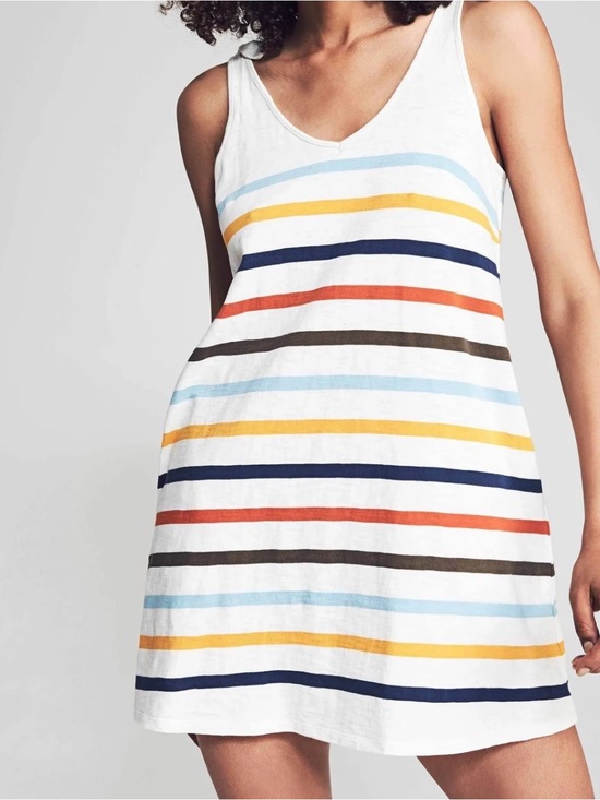 Faherty Dresses & Skirts - Faherty Womens Florence Dress, Multi Toto Stripe, Size XS